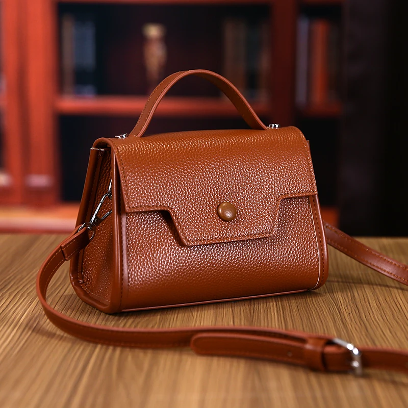 Cowhide Women Handbag Winter New Genuine Leather Shoulder Messenger Bag Designer Luxury Bag Female Tote Ladies Crossbody Sac