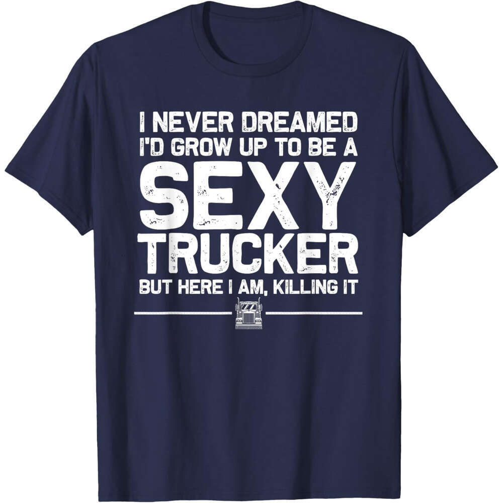 25ss T shirt Mens Funny Truck Driver Design For Trucker Women Trucking Lover T-Shirt shirts tshirt graphic tee Casual tops summer clothes Short sleeve