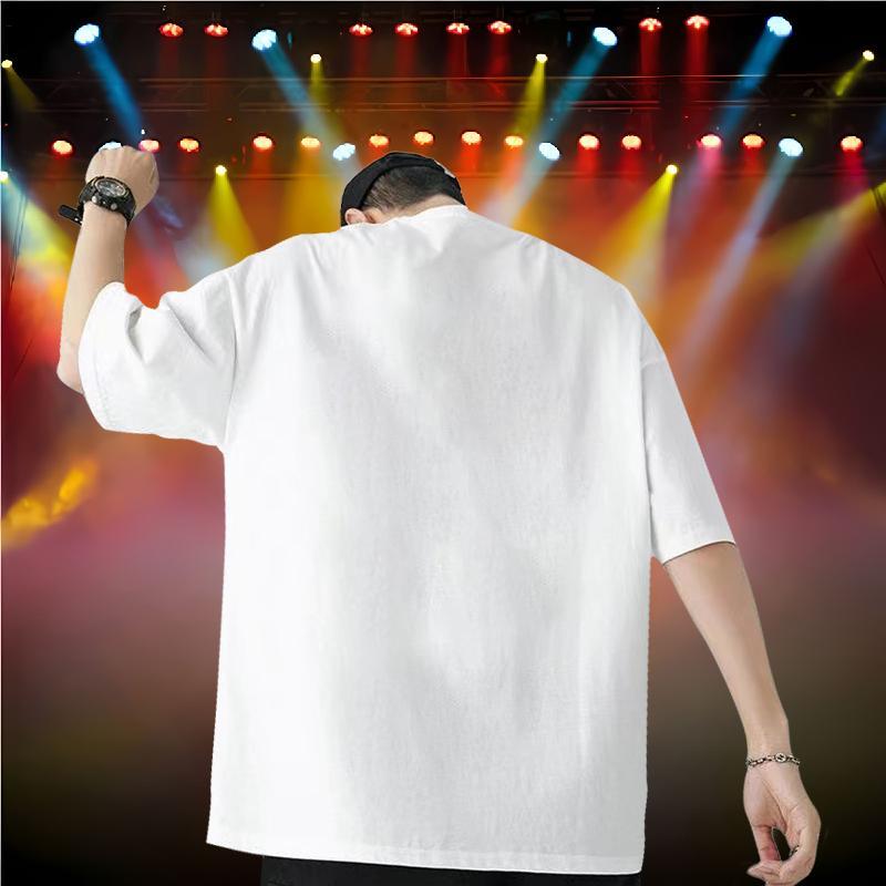 Stylist T shirt 230g 100% Cotton crocodile Sports Casual Clothes Breathable Short Sleeve Wholesale Men Tshirts Black White