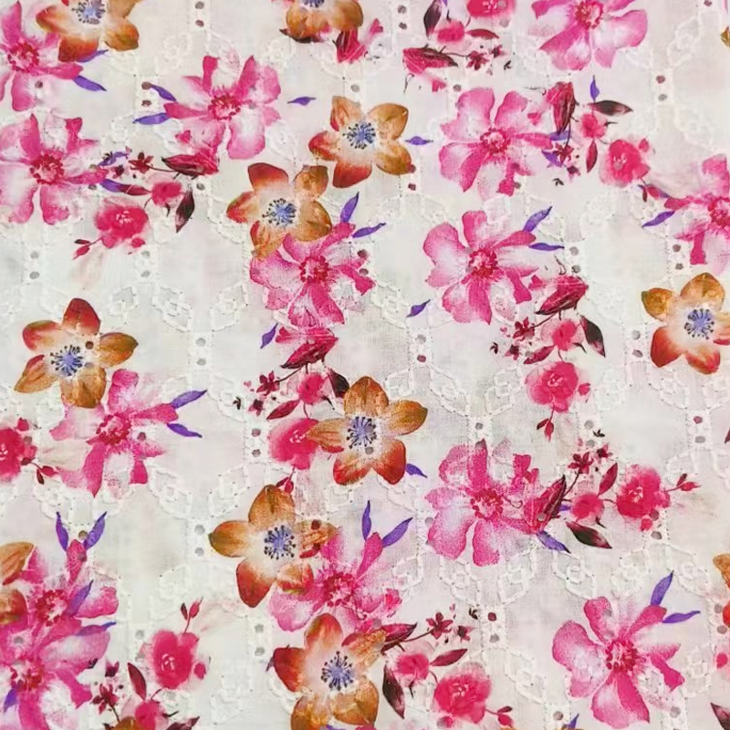 Fabric Factory direct supply 60S combed cotton woven embroidery fabric digital printing fabric garment fabrics