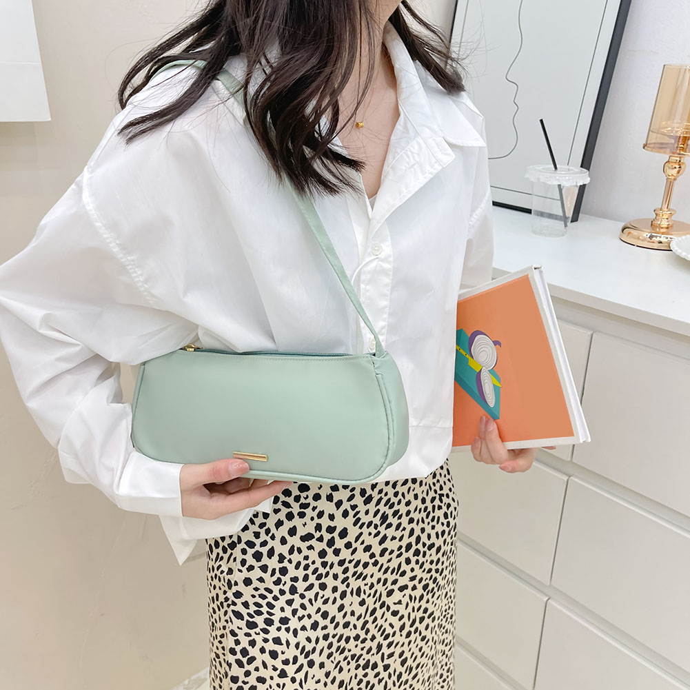 Creative Women Handbag Nylon Simple Underarm Shoulder Bags Purse Students Simple Bags for Girls Birthday Gifts