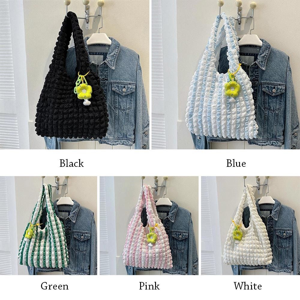 New Women Girls Large Capacity Shoulder Bags Female Tote Bags Underarm Bags Casual Shopping Handbags (Pendants not included)