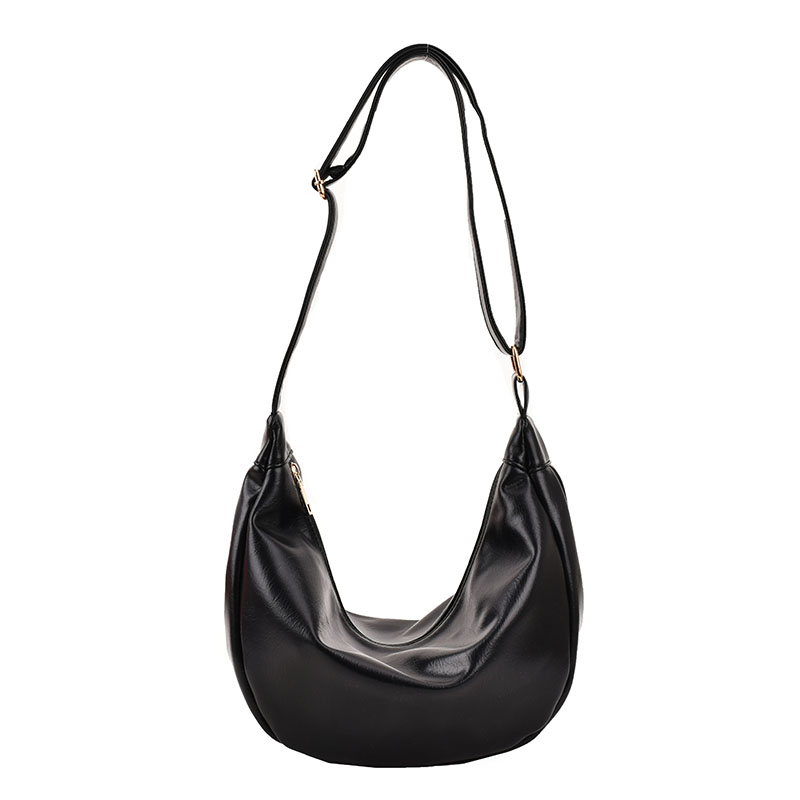 Big Half Moon Zipper Shoulder Side Bag for Women 2022 Fashion Crossbody Bag Female Winter Trend Designer Handbags