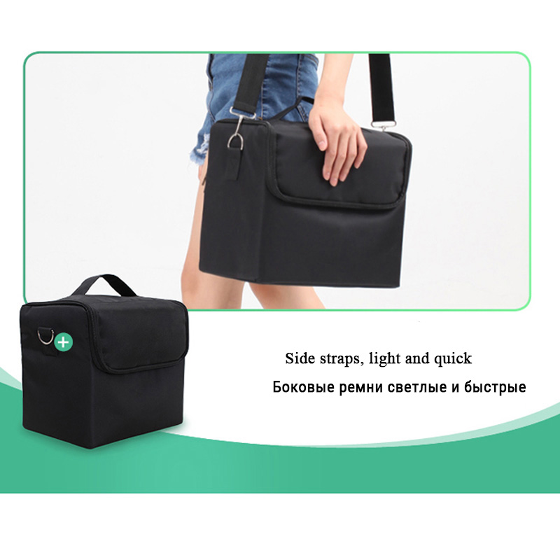 Multilayer Clapboard Cosmetic Bag Case Beauty Salon Tattoos Nail Art Tool Bin Women Makeup Organizer Large Capacity Bag
