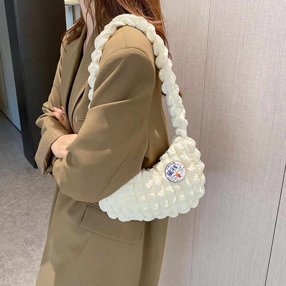 Soft Cloud Bubbles Handbags for Woman Girls Pleated Cloud Underarm Bag Pouch Bag Casual Shopping Shoulder Bag Women Cute Purse