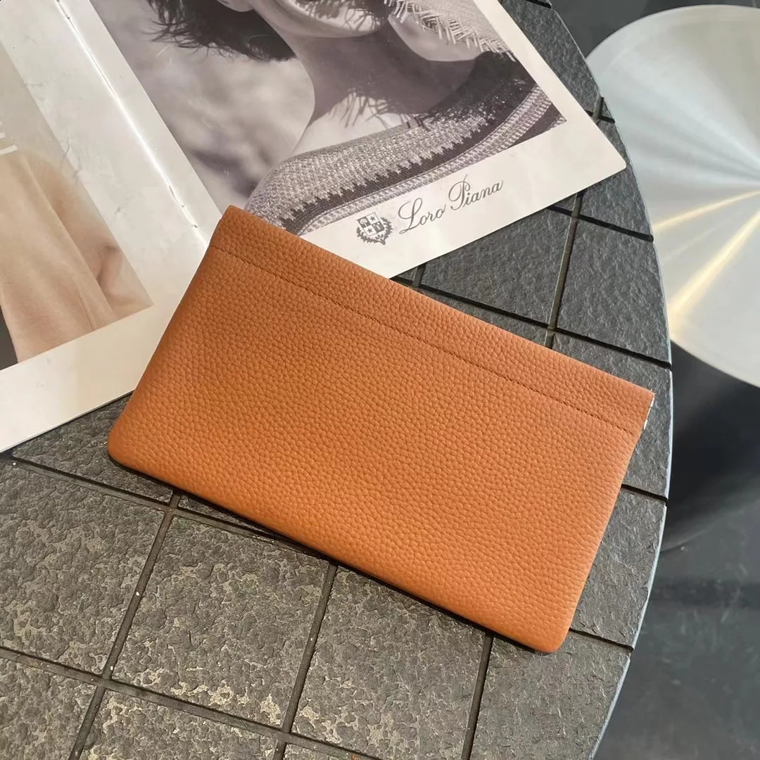 Free Customized Letters Genuine Leather Ladies Clip Clutch Bag Multifunctional Organizer Wallet Womens Purse Phone Bag 240802