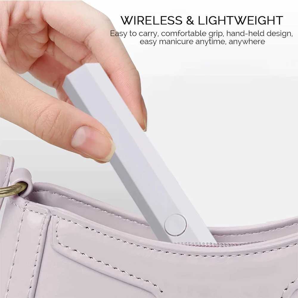Portable Mlnl UV Nall Lamp For Gel Pollsh Qulck Dry Flashllght Pen USB Nall Dryer Machlne UV LED Nall Lamp For Gel Varnlsh ToolsCL240731