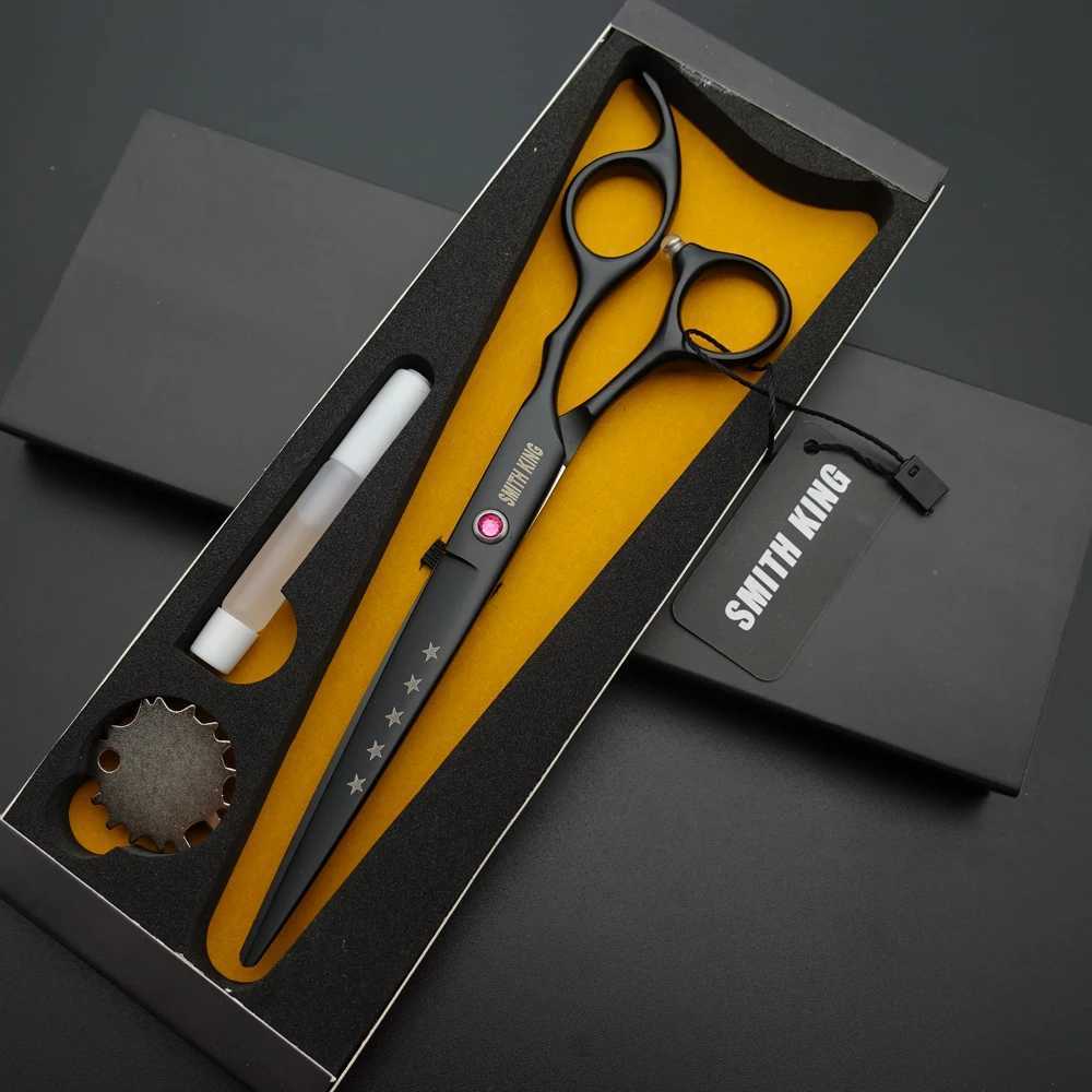 New Arrival Smith KING 7-inch professional hairdresser 7-inch cutter stylist/hairdresser+gift box/kit Z241213