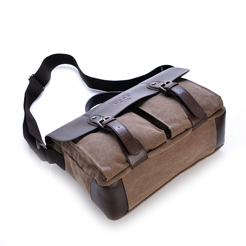 Manjianghong 2023 Canvas Men Messenger Bag Fashion Retro Briefcase Men Tote Vintage Men Shoulder Bag Large Capacity Male Handbag