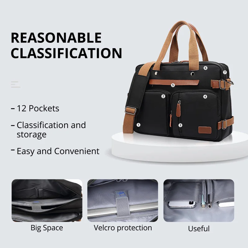 Chikage Large Capacity Multi-function Backpack High Quality Men's Business Computer Bag Waterproof Portable Travel Bag