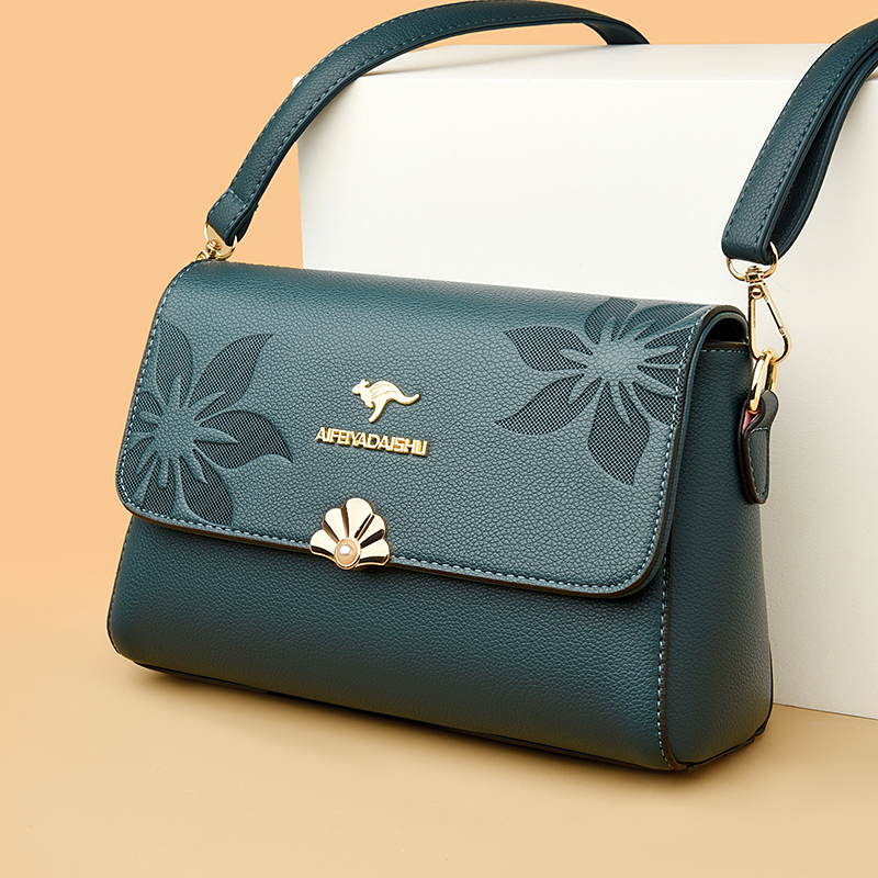 Fashionable Printed Decorative Shoulder Bags With 100% Top Layer Cowhide Women's Crossbody Bags Luxury Designer Brand Handbag