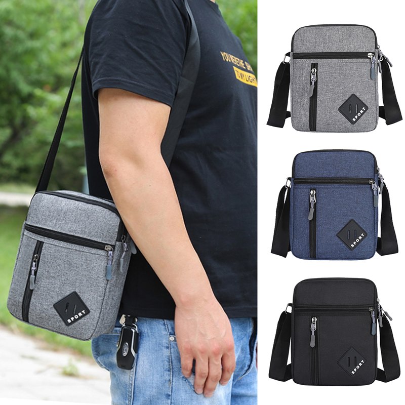 New Men's Messenger Bag Crossbody Shoulder Bags Men Small Sling Pack For Work Business Waterproof Oxford Packs Satchel Purse