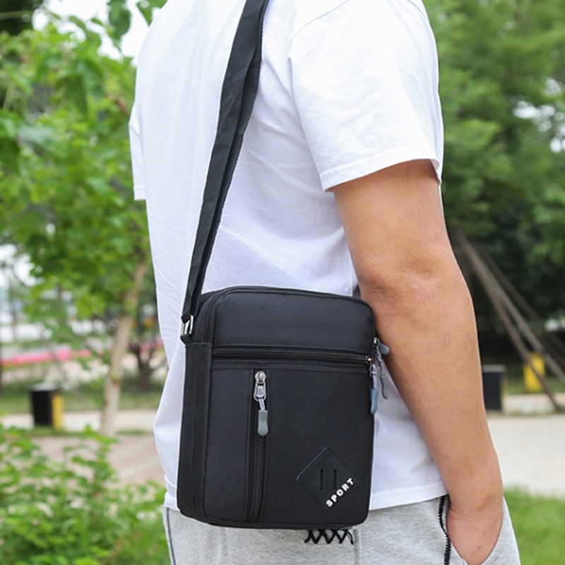 New Men's Messenger Bag Crossbody Shoulder Bags Men Small Sling Pack For Work Business Waterproof Oxford Packs Satchel Purse