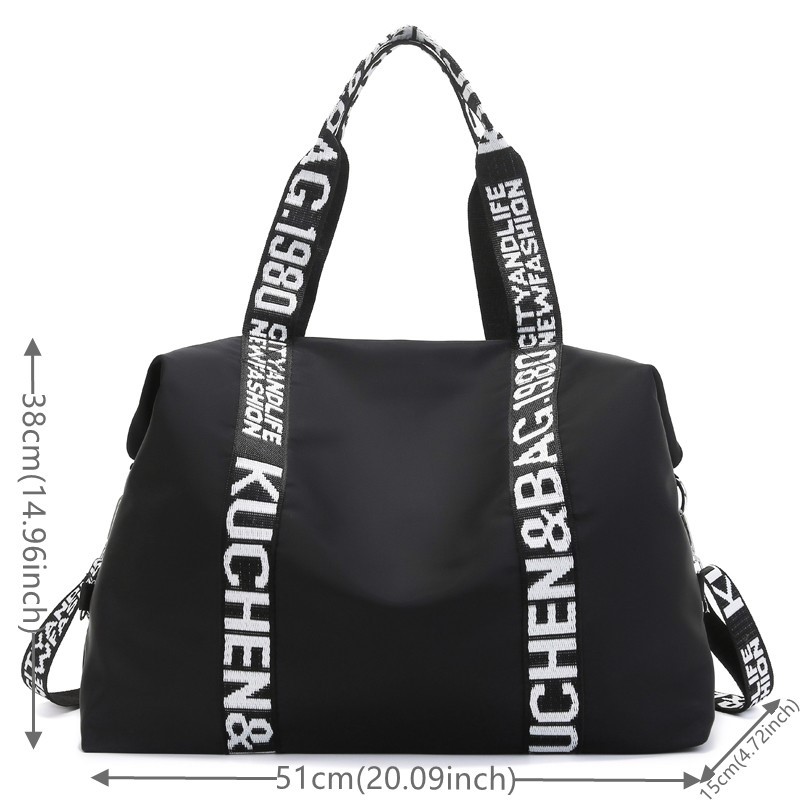 Women Travel Nylon Shoulder Bags Large Capacity Casual Tote Handbag Top-handle Bag Fashion Tote Crossbody Bag