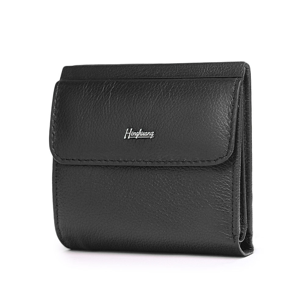 HH Mini Genuine Leather Women's Wallet Small Luxury Female ID Card Holder Wallets Slim Cow Leather Ladies Money Bag Coin Purses