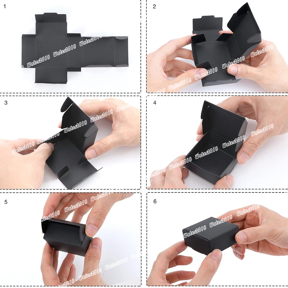 Small Gift Box Packaged In Kraft Paper Gft Box Loose Jwelry Pckaging Boxes 1Set=100Pcs