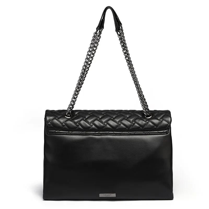 Choice Women Chain Shoulder Bags Crossbody Bag Clutch Handbag with Chain Strap Fashion Diamond Check Quilted Stitch Padded Bag