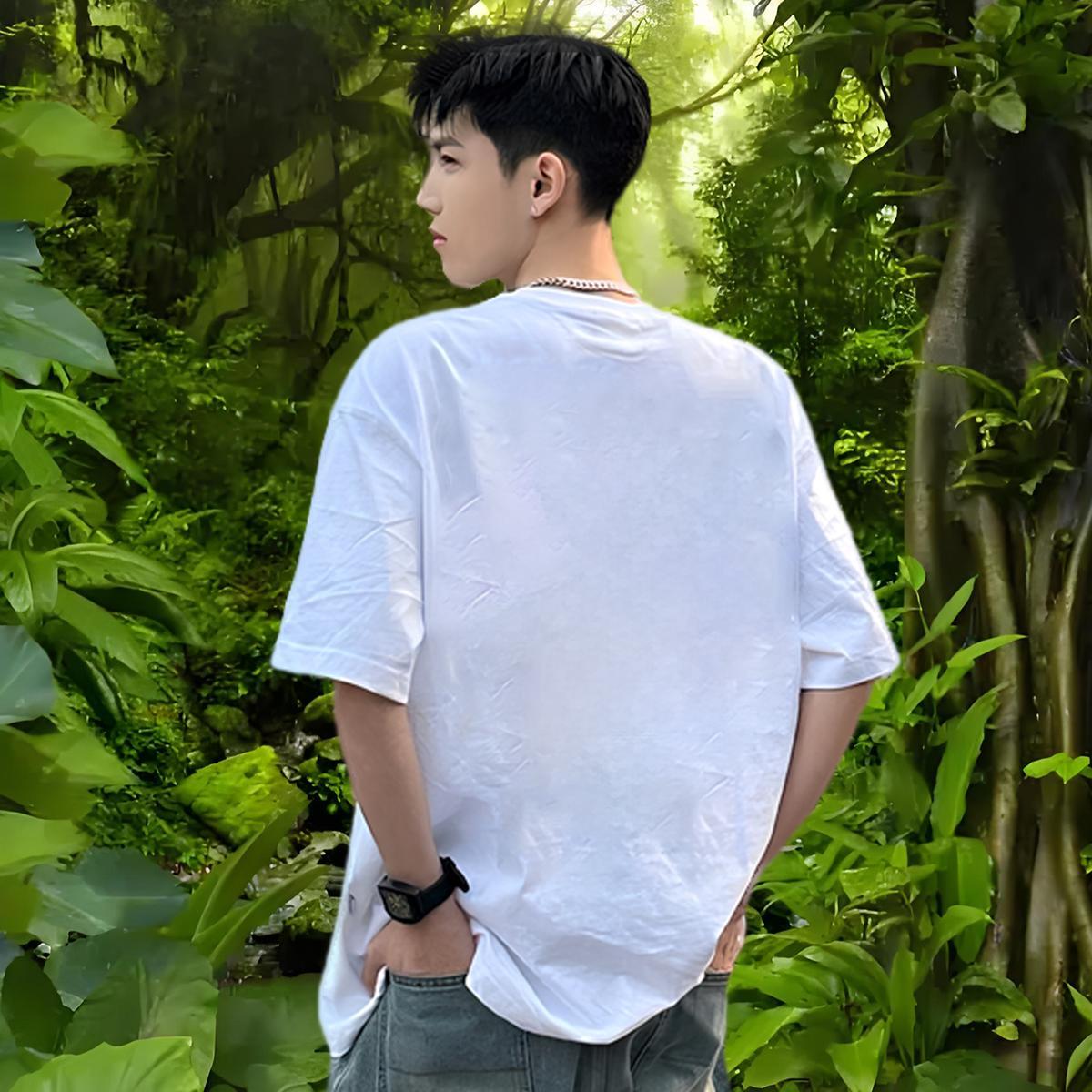 Fashion Designer T Shirt For Man 230g 100% Cotton Butterfly Sports Casual Tee Shirt Breathable Soft Popular Tshirts DIY Anime