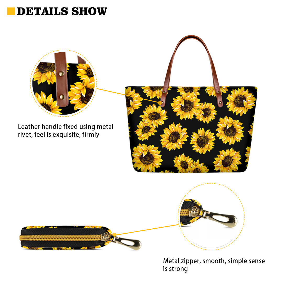 Noisydesigns Brand Designer Luxury Ladies Big Soft Handbag&Purse 2set/pcs Gradient Hawaiian Tribe Plumeria Pattern Bolsa