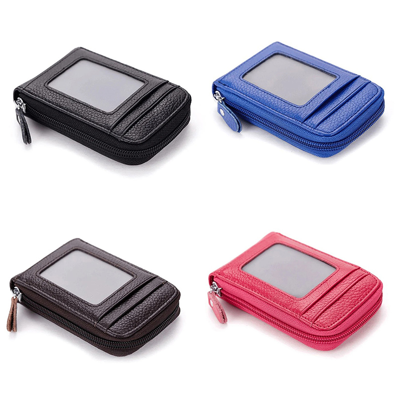 Travel Journey Bank Card Organizer Wallet Passport ID Card Holder Ticket Credit Card Bag Case Zipper