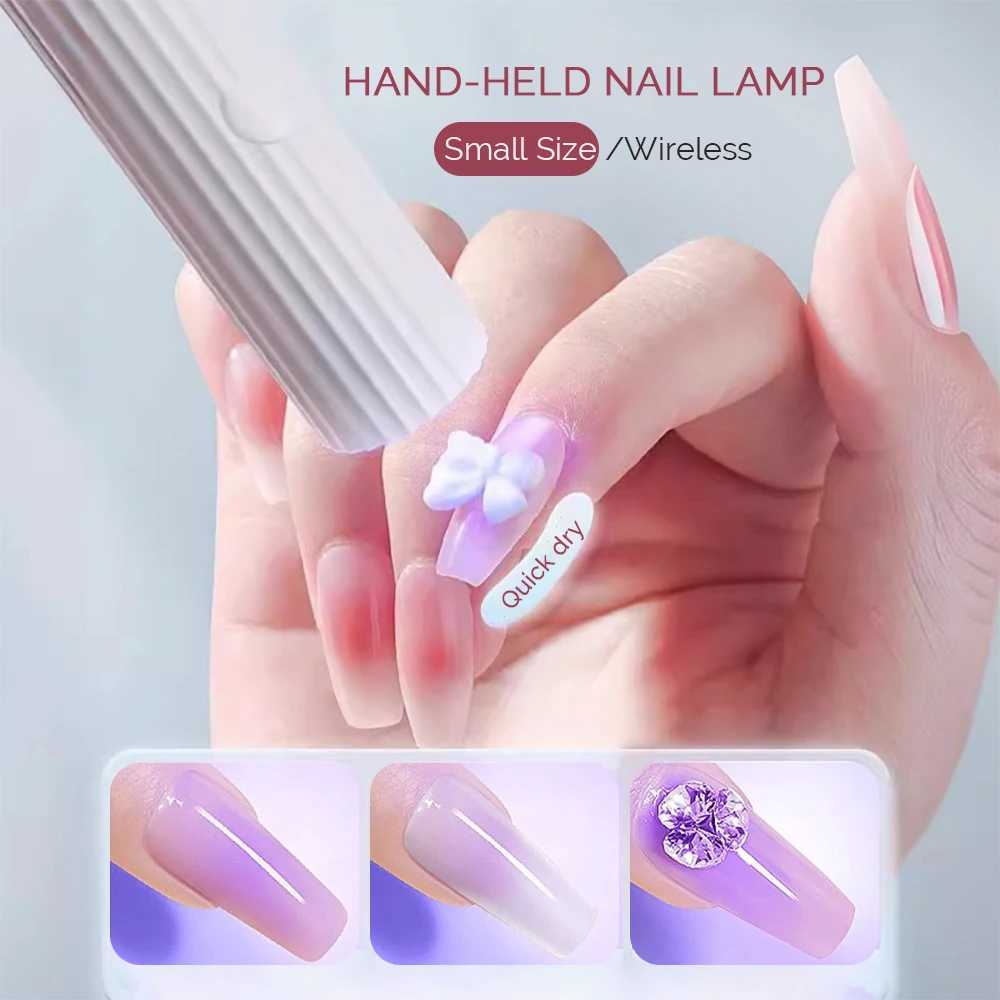 Portable Mlnl UV Nall Lamp For Gel Pollsh Qulck Dry Flashllght Pen USB Nall Dryer Machlne UV LED Nall Lamp For Gel Varnlsh ToolsCL240731