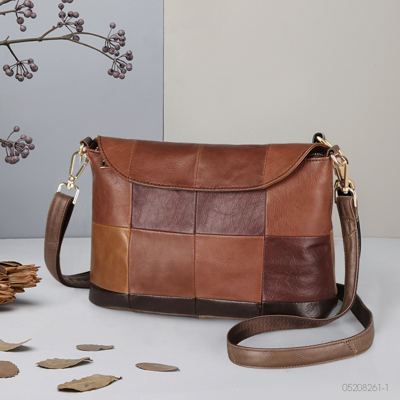 Genuine Leather Handbag Fashion 2023 New Shoulder Messenger Crossbody Bag Female Vintage Portable Ladies Top handle Travel Tote