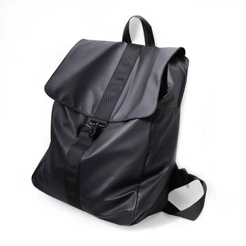 Simple and fashionable men's and women's waterproof backpacks travel backpacks men's backpacks PU leather fashion trend student book ba