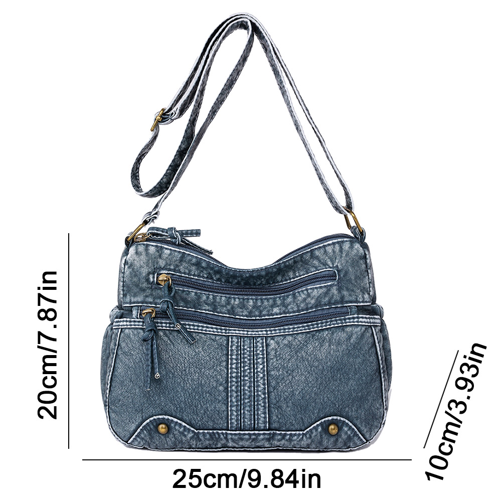 Casual New Fashion Denim Women Bag Lady Handbags Shoulder Messenger Bag Jeans Women Shoulder Bags Women'S Tote Bag Cowboy Bags