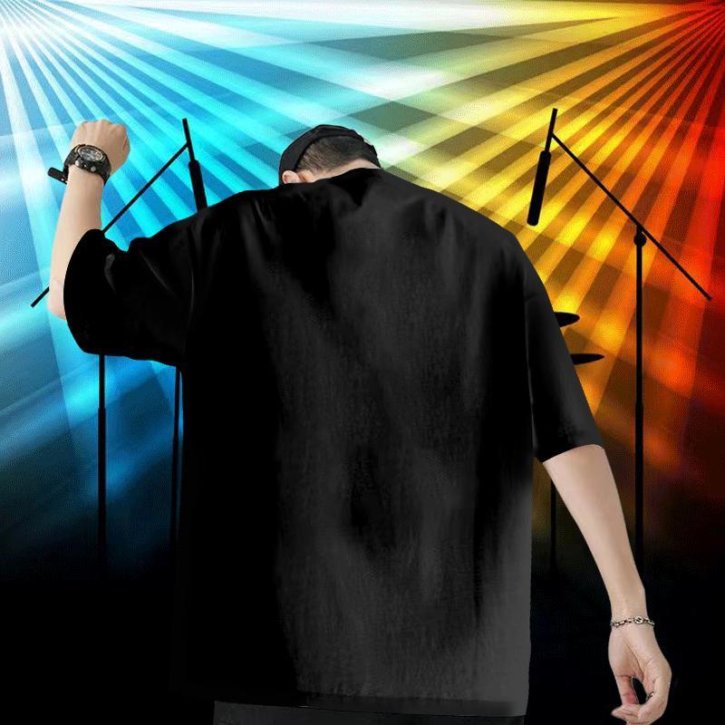 Fashion Casual T shirt 230g Cotton Daily Outfit Clothes Breathable Short Sleeve Cool Design Men Clothes T-Shirt Custom Anime
