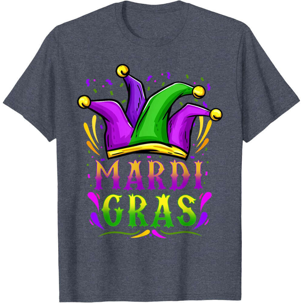 T shirt Mens Mardi Gras Party Hat Gift T-Shirt shirts tshirt graphic tee Casual tops summer clothes Short sleeve Free shipping