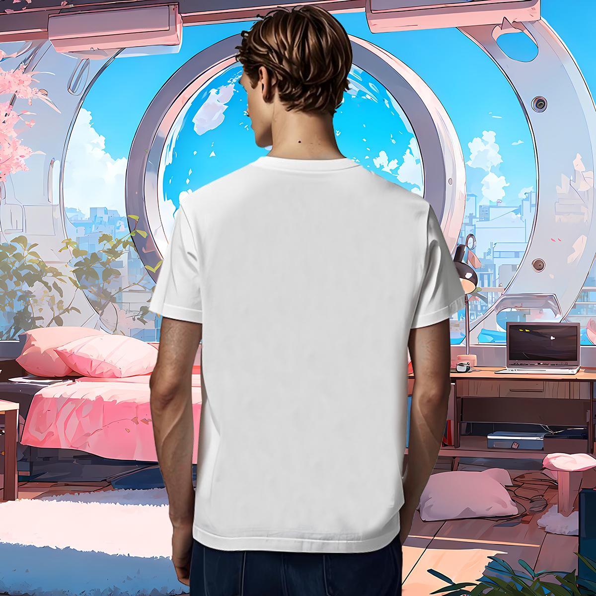 T Shirts Men 230g 100% Cotton cartoon Home Outdoor Short Sleeve Soft Custom Big Size Men Tees 2024 Designer Free Shipping Top Tees