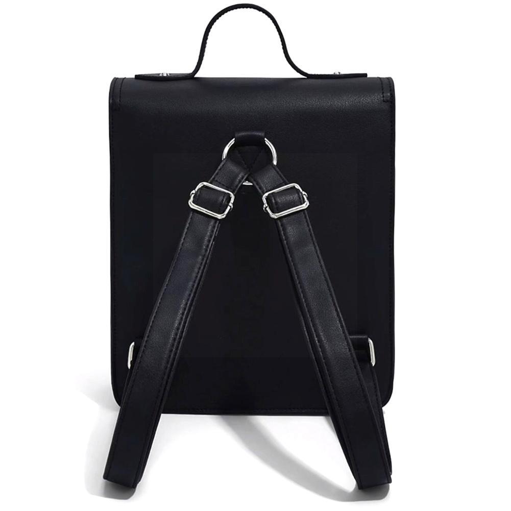 Wednesday Aesthetic Backpack For Teens Y2K Gothic Preppy Backpack Japanese Leather Book Bag Wensday Backpack R5F0