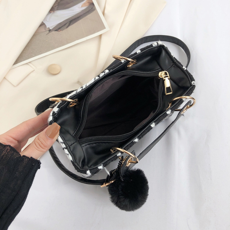Mini Small Square Bag Classic Plaid Women Bags Woolen Brand Luxury Handbag Designer Shoulder Bag Purse Clutch Crossbody Lady Bag