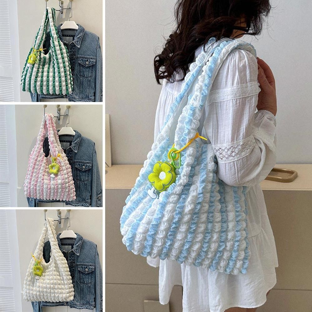 New Women Girls Large Capacity Shoulder Bags Female Tote Bags Underarm Bags Casual Shopping Handbags (Pendants not included)