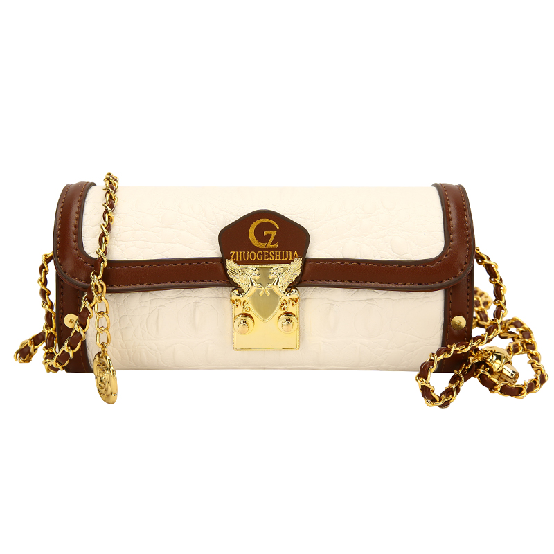 Printed Leather Cylinder Women's Summer Boston Chain Shoulder Crossbody Bag Bags For Women Bolsa Feminina Sac A Main Femme