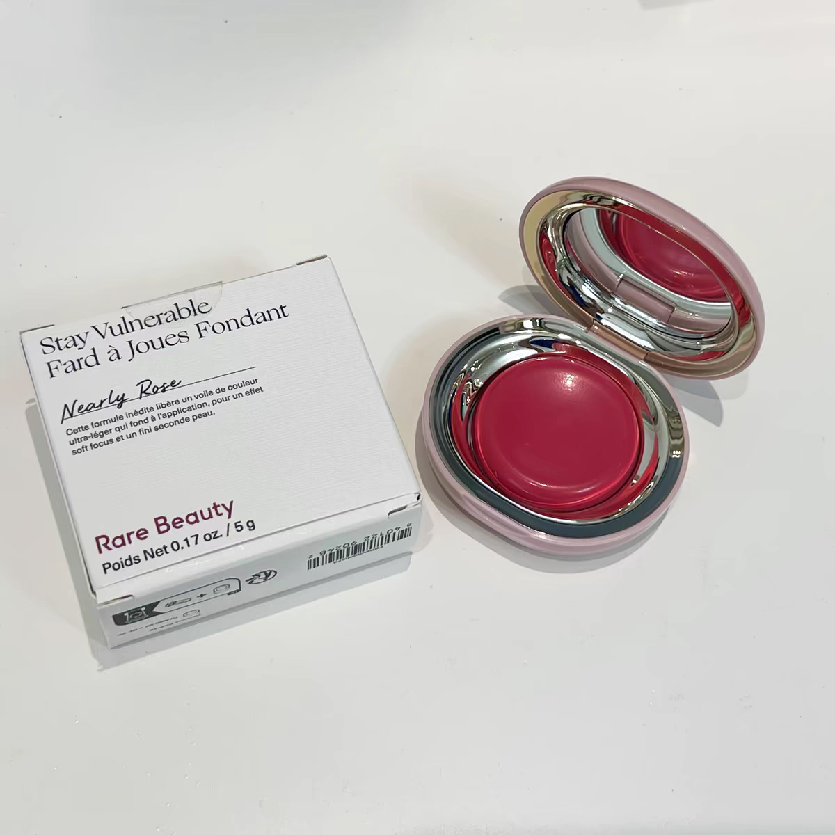 Makeup 5G Rare Beauty Stay Vulnerable Melting Face Cheek Cosmetics Long Lasting Blush Cream 5Colors Nearly Rose Neutral Apricot Mauve Berry