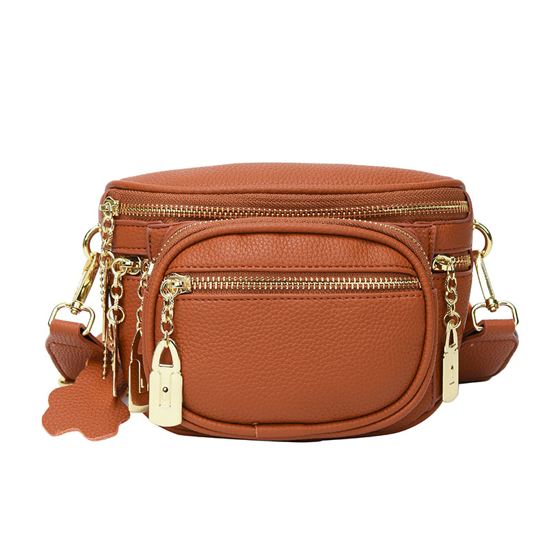 Multi-pocket Female Belt Bag Fashion Leather Fanny pack And Purse Designer Shoulder Crossbody Chest Bags Luxury Ladies Waist Bag