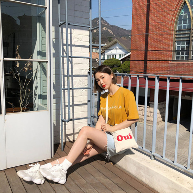 Canvas Bag Women's Shoulder Bag Fashion Small Printing Hand-held Ladies Hand Crossbody Bags for Women