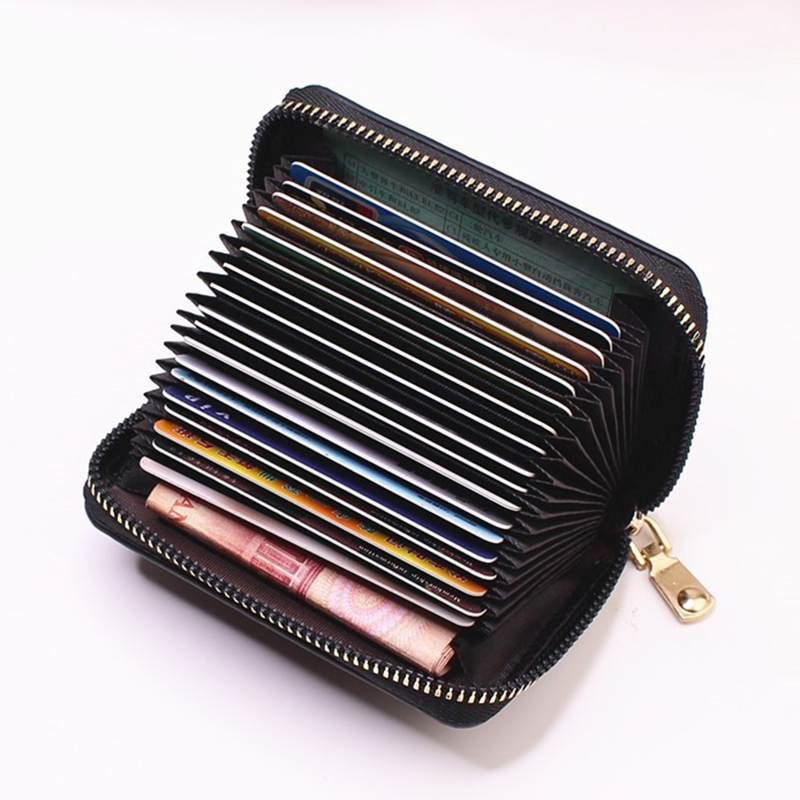 Multifunction Bank/ID/Credit Card Bag For Lady Holder Multi-Card Wallet Case Card Holder Wallet Women Men Solid Color Portable