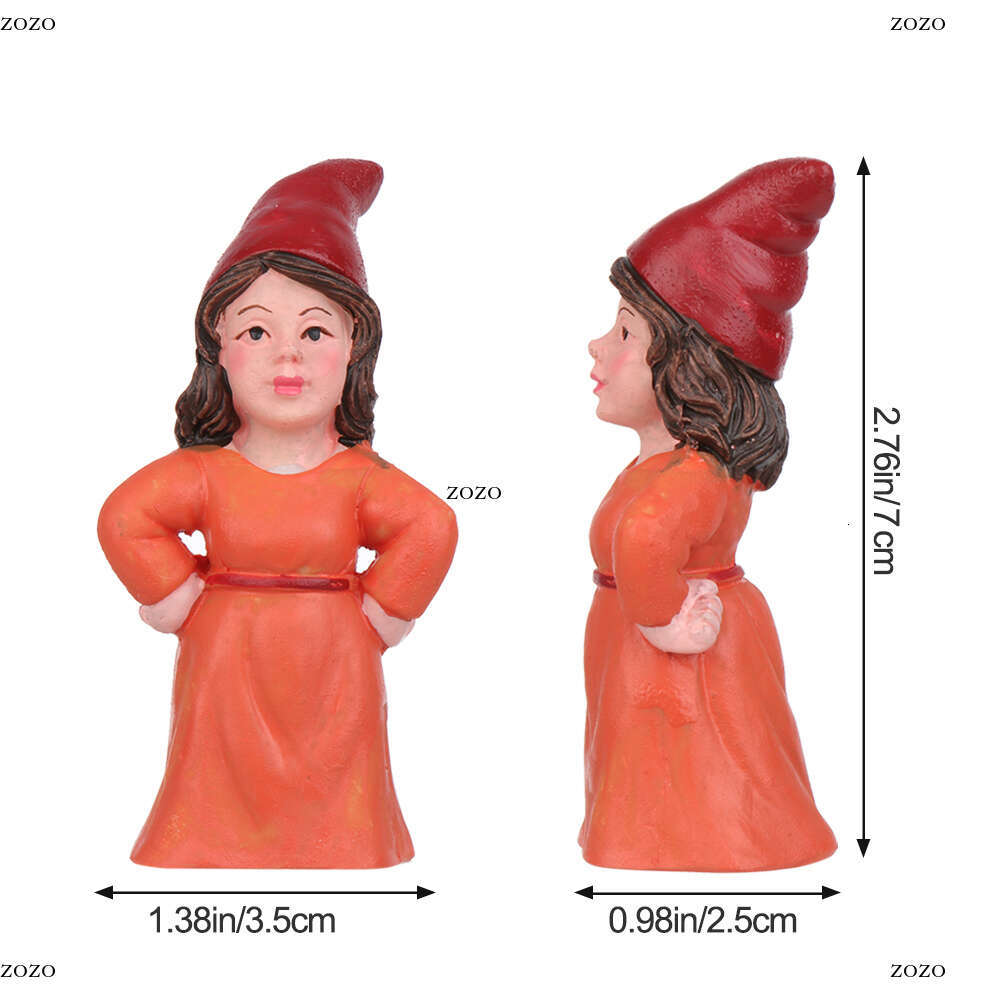 1Pc Fairy Garden Drunk Gnomes Miniature Ornaments Set Mini Dwarf Pig Statues For Planter Flowerpot Decor Accessories