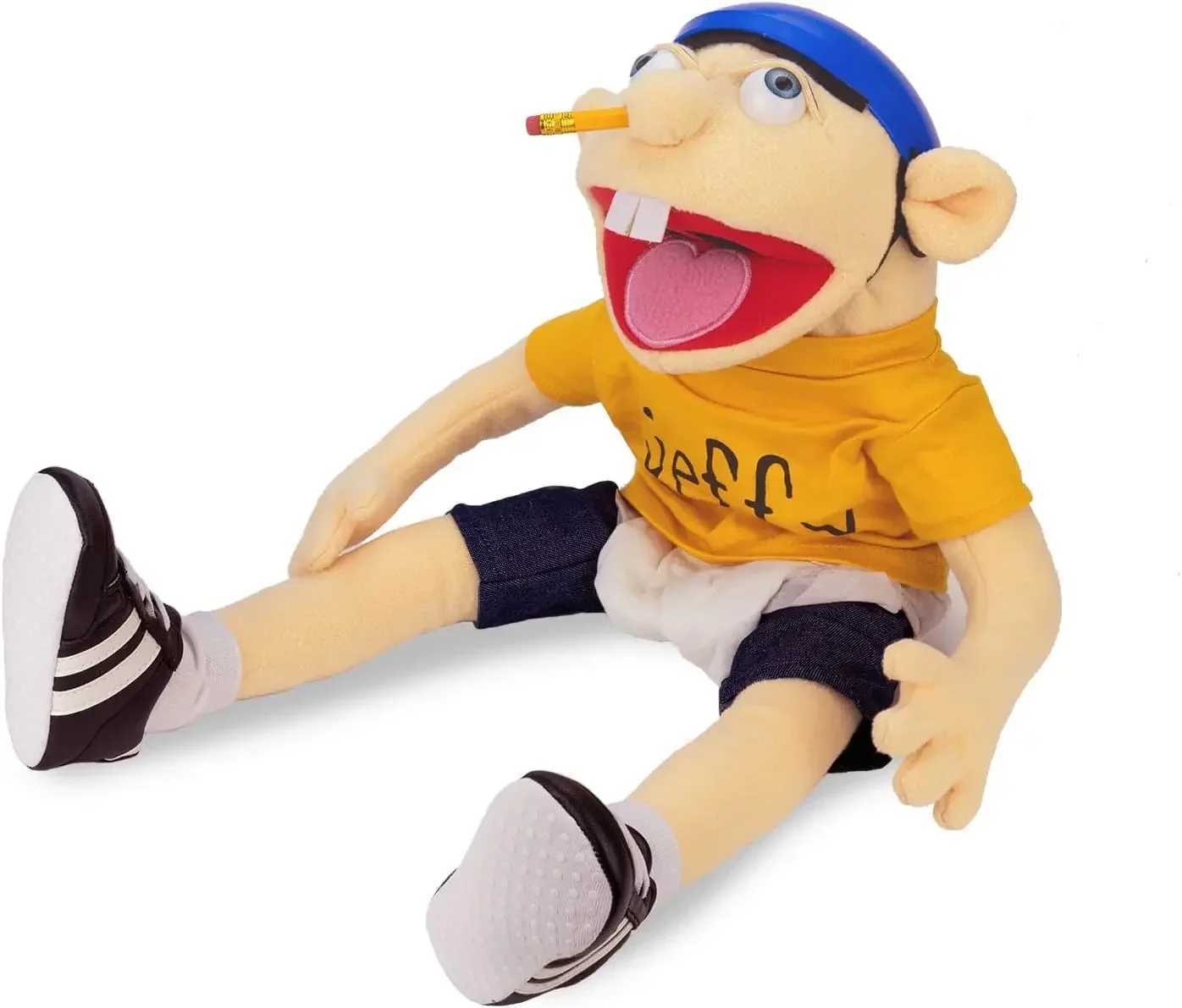 Hand Puppet Children Soft Doll Party Favors Puppet Kids Gift Cartoon Jeffy Boy Talk Show Party Props Christmas Doll Plush Toys X250129
