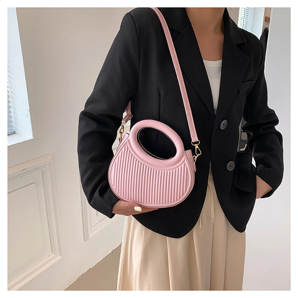 Crossbody Bags For Women 2024 Y2k Style Handbags Short Top Handle Leather Mini Phone Solid Color Party Purse 240824Z
