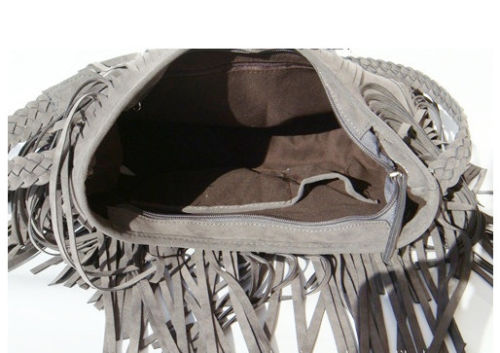 Fashion Women Shoulder bag Solid Tassels Trending Cross Body Bag Tassel Suede Faux fur Fringe Messenger Shoulder Handbag