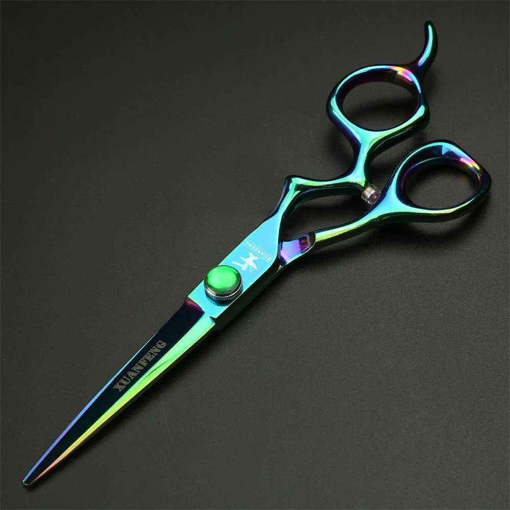 New Arrival Aurora Professional Barber 6-inch Japanese 440C Steel Barber Cutting and Slimming Barber Z241213