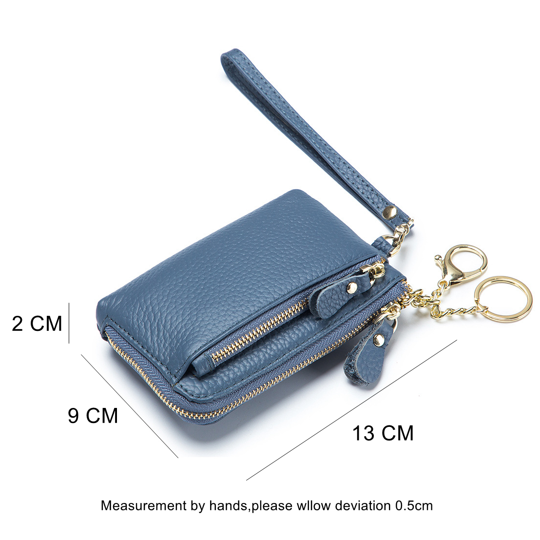 PT024,Genuine Leather Wallet Handbags For Women Soild Small Purse Designer Female Messenger Zipper Pocket
