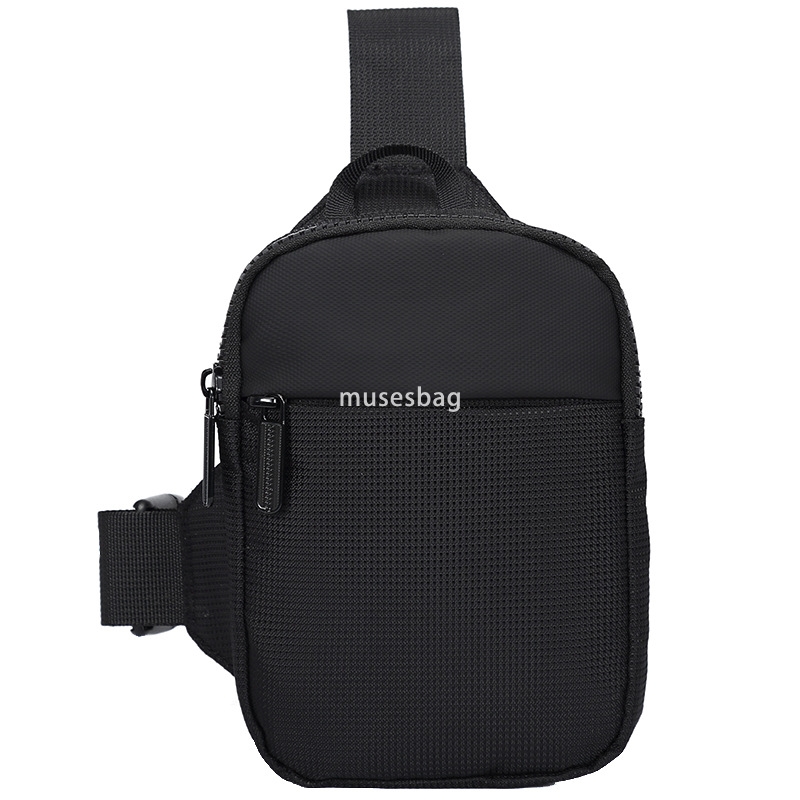Mobile phone bag for men fashionable niche chest bag personalized small shoulder bag casual Japanese men's small bag lightweight and simple shoul