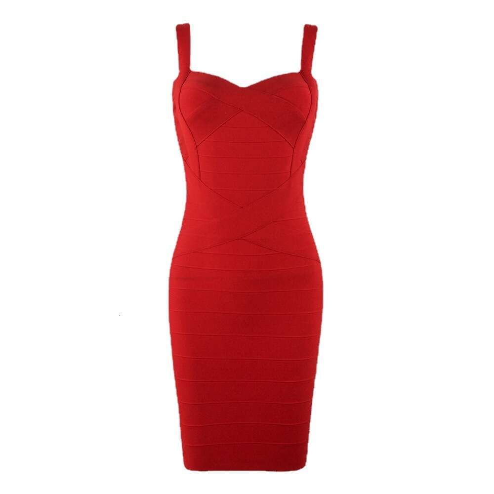 24 Summer New Style Strap Waist Tight Elastic Bandage Dress Strap Skirt Fashion Short Skirt Womens Wear