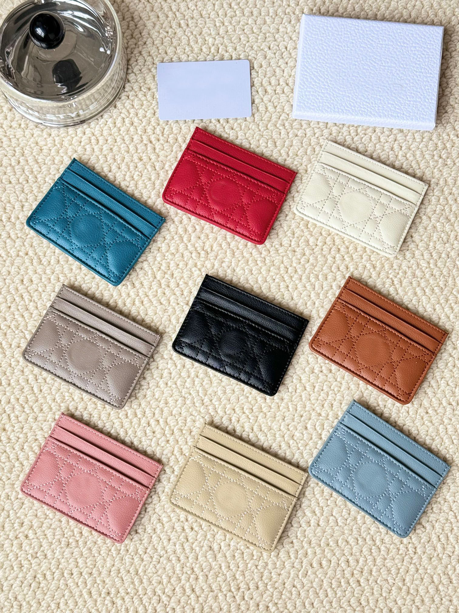 Fashion Women's Wallet Credit Card Holder Designer Leather Bank Card Case Portable Pocket Purses Coin Purse Sheepskin Card Clip Mini Wallets With Box Dustbag