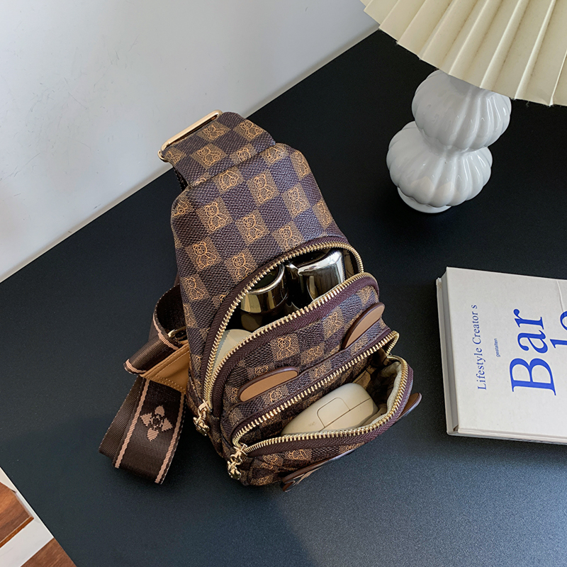 Bolso de pecho informal, juguetón y lindo, patrón de dibujos animados