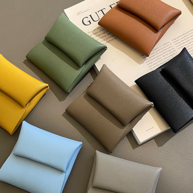 Custom Letters Fashion Women Cow Leather Credit Card Holder Driver's License Card Cover Bifold Wallet Coin Purse Small Card Case